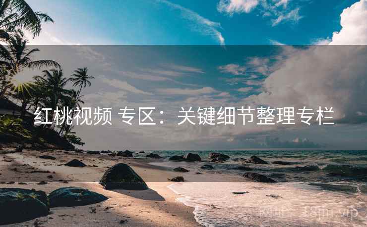 红桃视频 专区：关键细节整理专栏