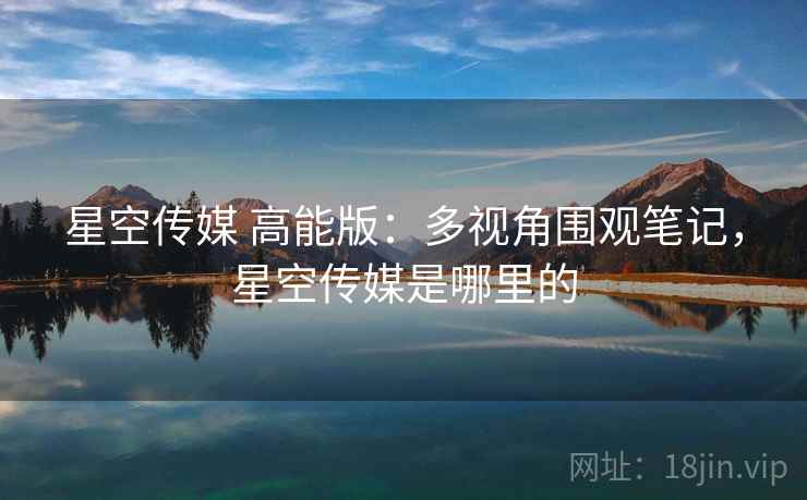 星空传媒 高能版：多视角围观笔记，星空传媒是哪里的