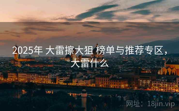 2025年 大雷擦大狙 榜单与推荐专区，大雷什么