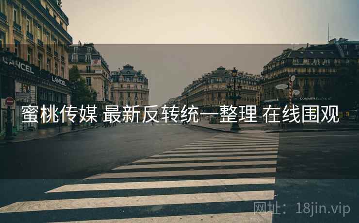 蜜桃传媒 最新反转统一整理 在线围观